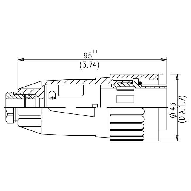 C01610E0190052 Amphenol Tuchel Industrial  Alloggiamenti per connettori circolari